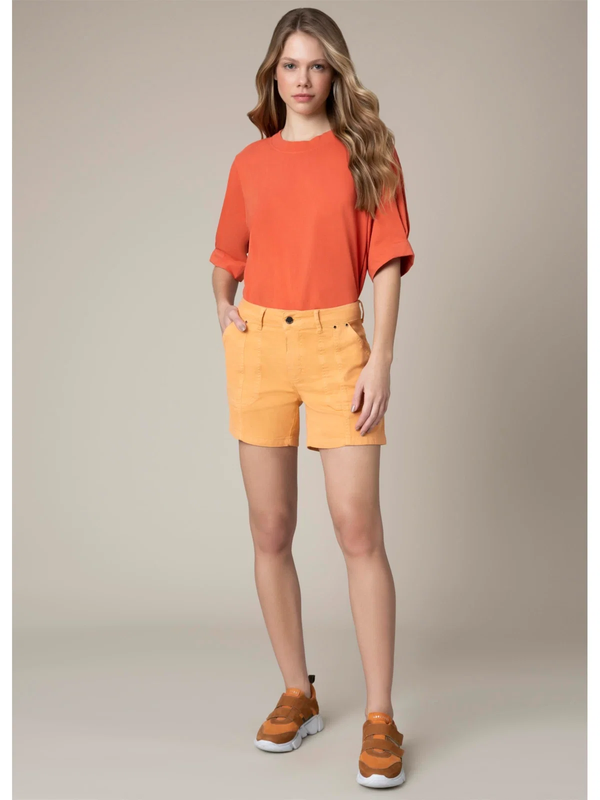Short Luiza Jogger Color Laranja