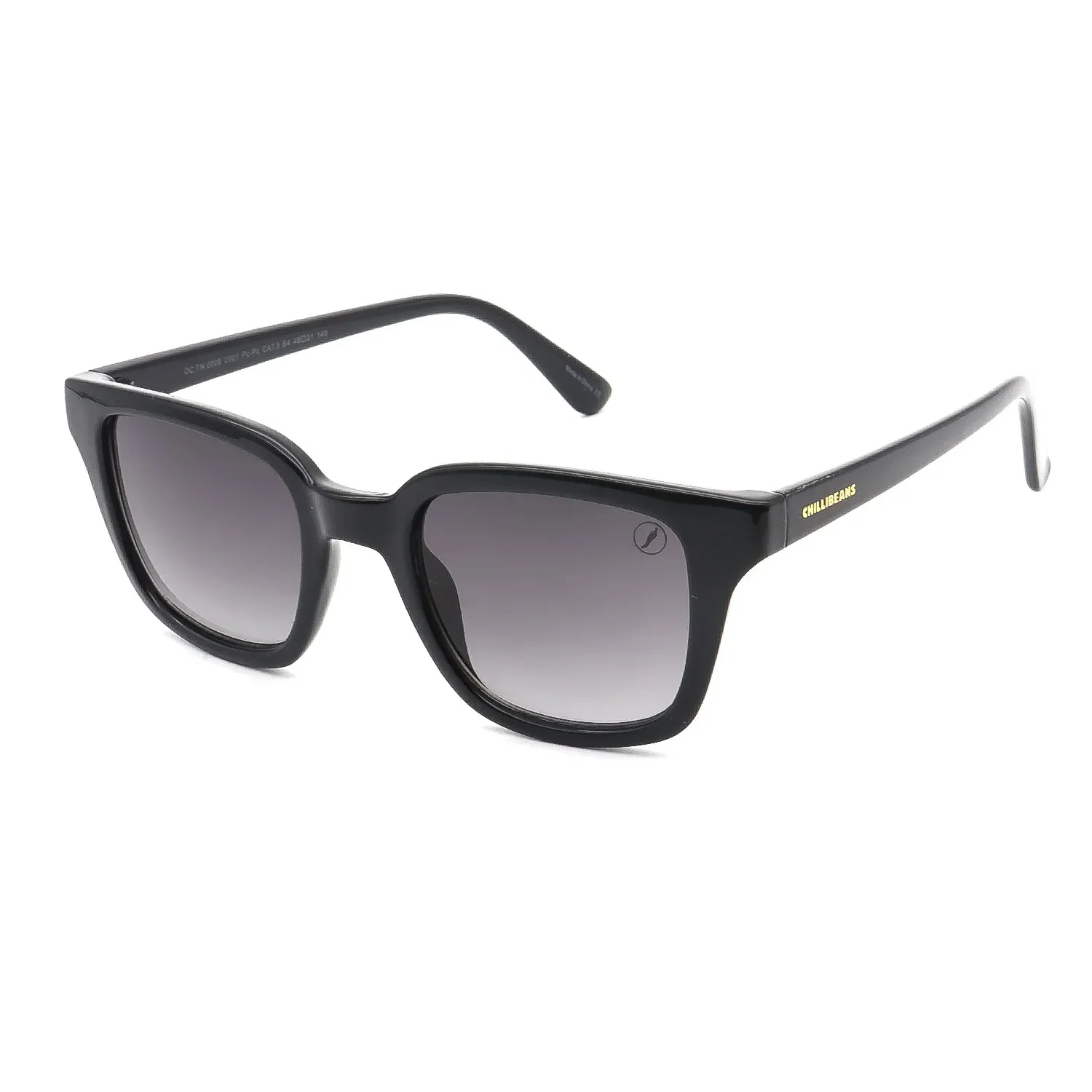 Óculos de Sol Unissex Teen Chilli Beans Quadrado Degradê Preto