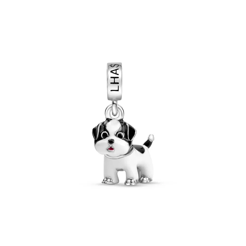 Pingente Life Animal Lhasa Apso em Prata 925 com Esmalte — imagem 1