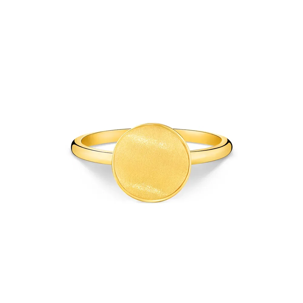 Anel Glow Fosco em Ouro Amarelo 18k — imagem 1