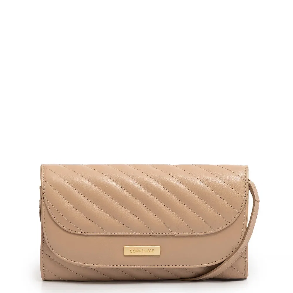 Bolsa Clutch Couro Nude
