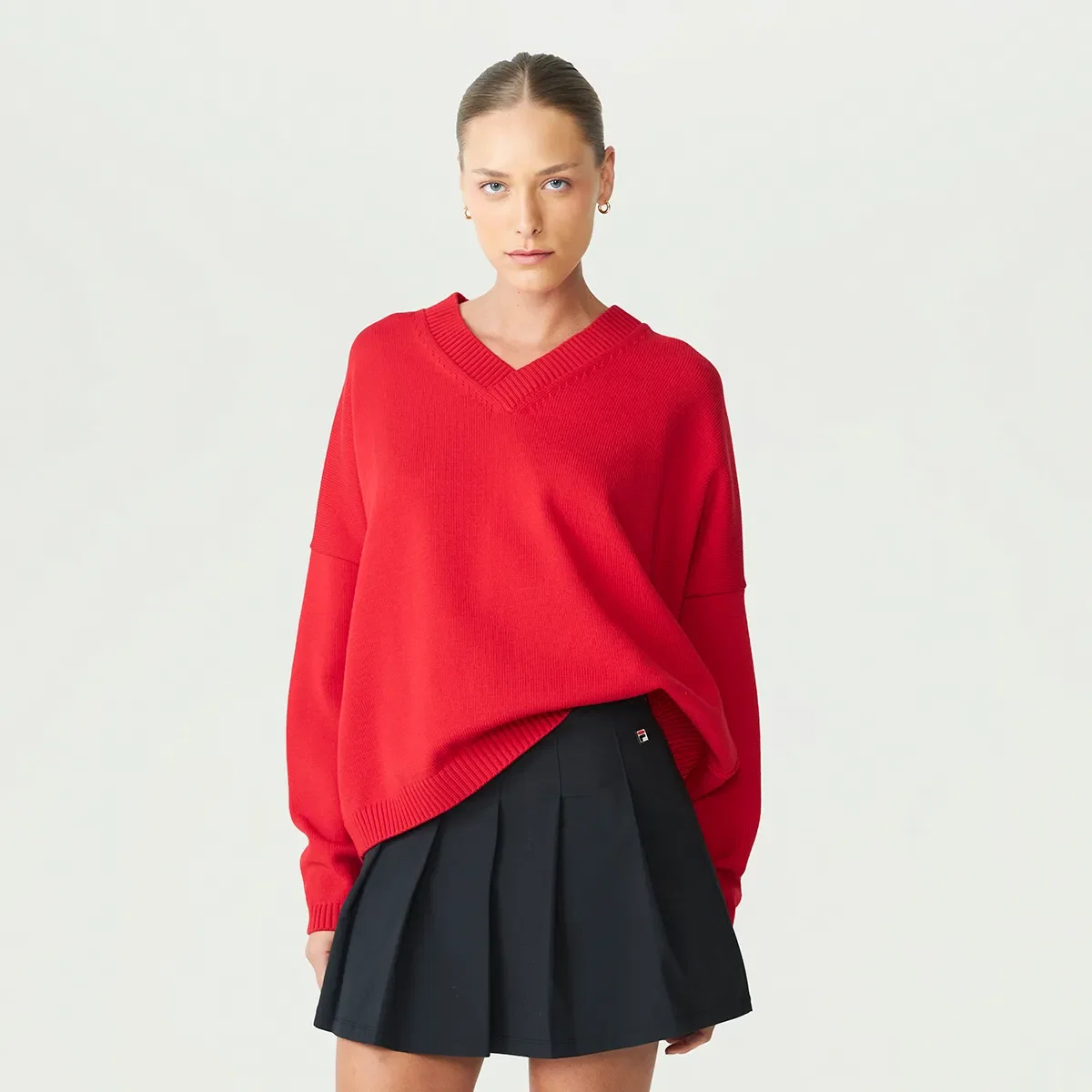 CASACO FEMININO FILA OVER V NECK AG - tamanho U — imagem 1