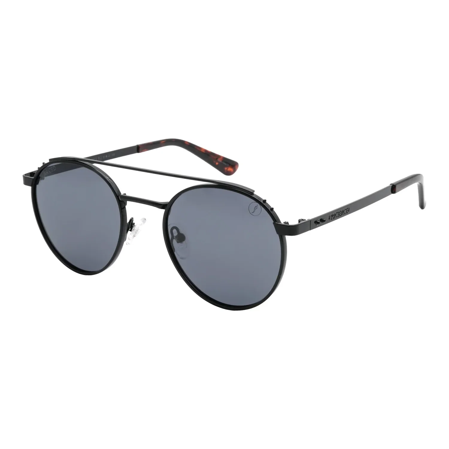 Óculos de Sol Masculino Guns Metal Redondo Preto