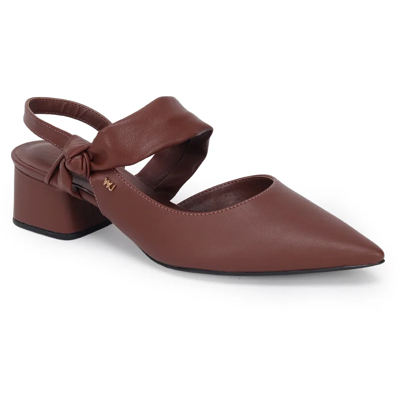Slingback Tira Soft Com Nó 5cm