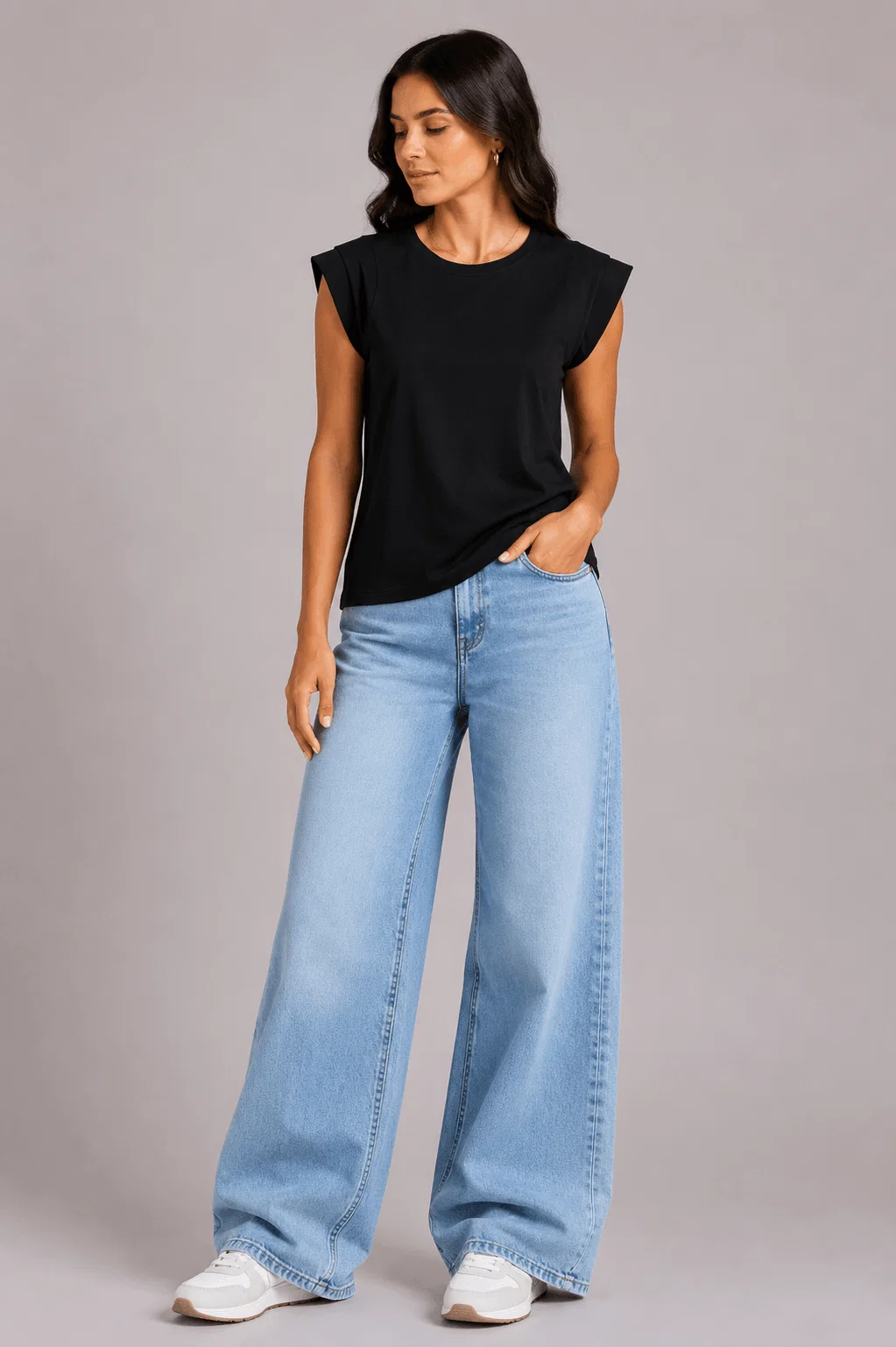 Blusa Muscle Tee Algodão Peruano - Preto