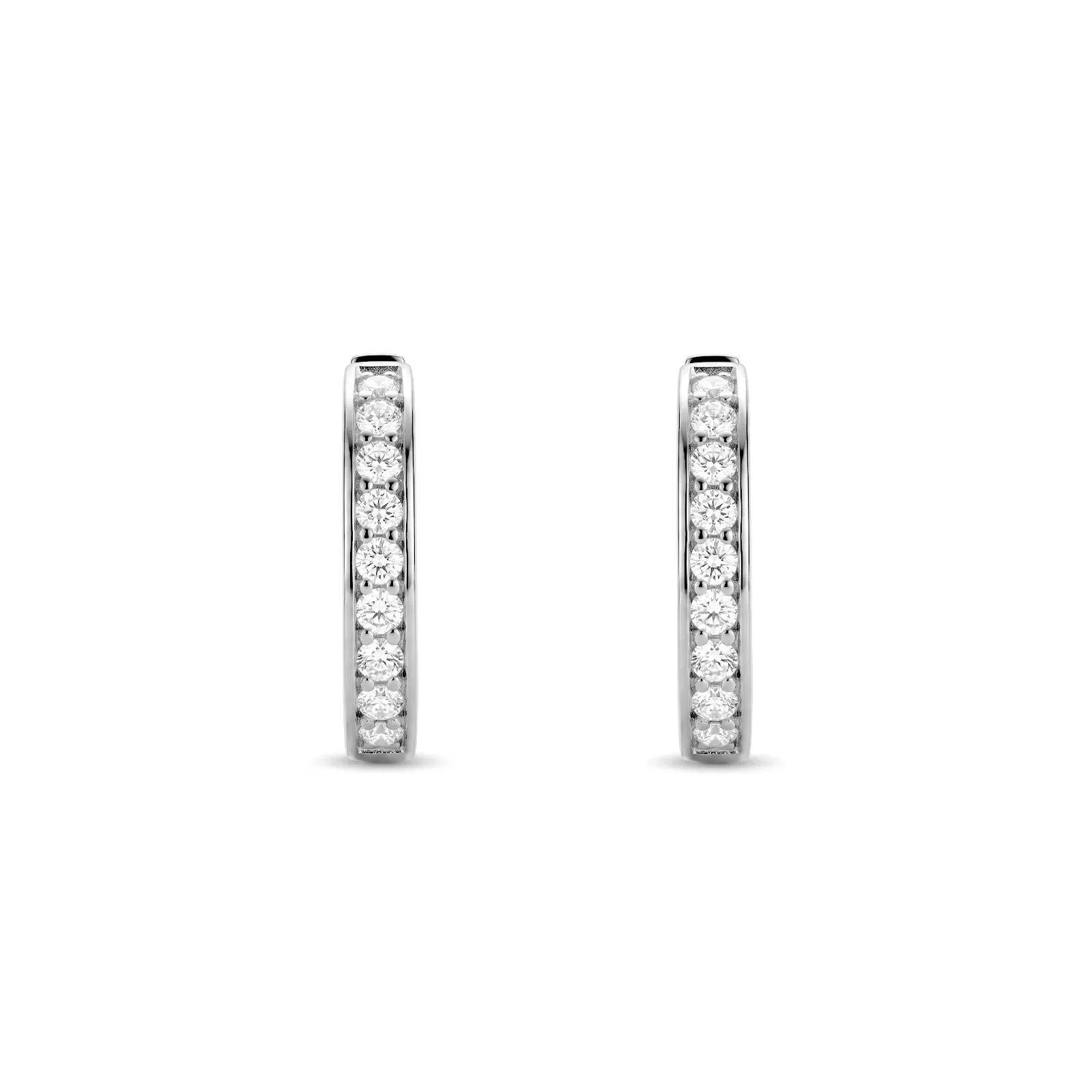 Argola Square em Ouro Branco 18k com Diamantes 0,378ct, 15,8mm — imagem 1