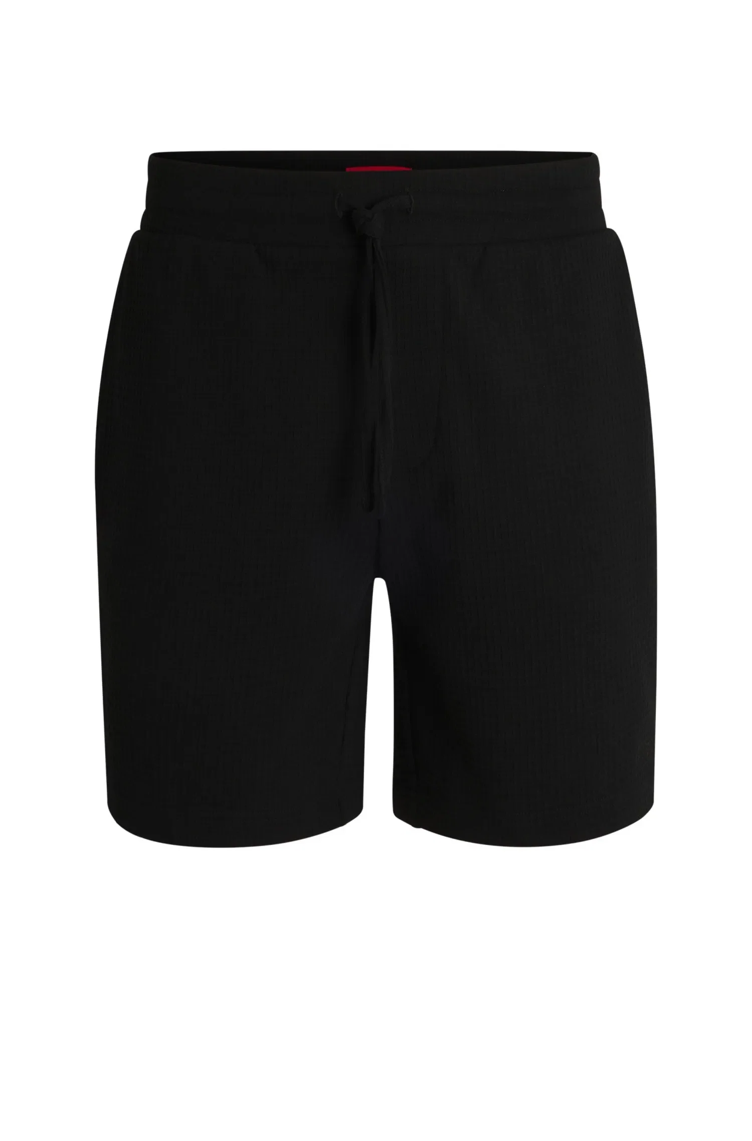 Shorts De Pijama Estruturados Em Waffle Com Logo Bordado