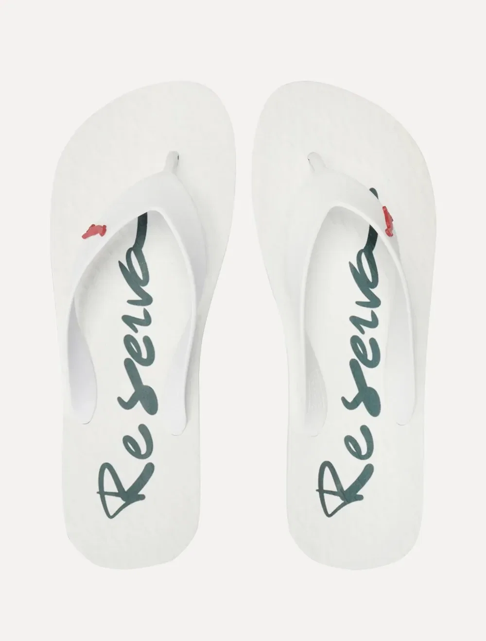 Chinelo Reserva Masculino Mar Script Branco