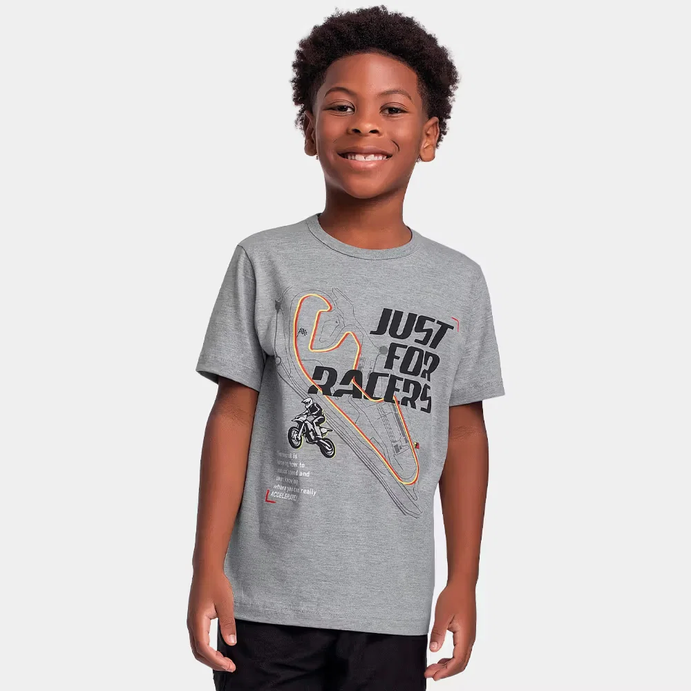 Camiseta racers em meia malha