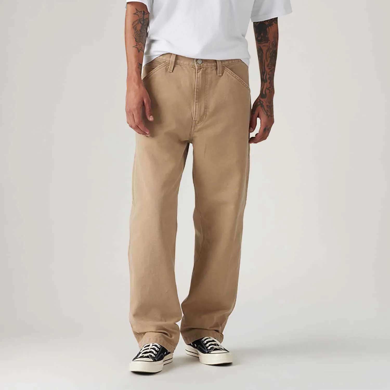Calça Jeans Levi's® 568® Loose Straight Carpenter Bege — imagem 1