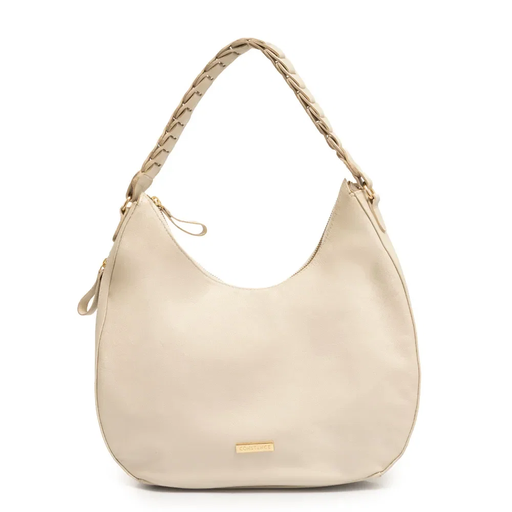 Bolsa Hobo Alça Artesanal Off White — imagem 1