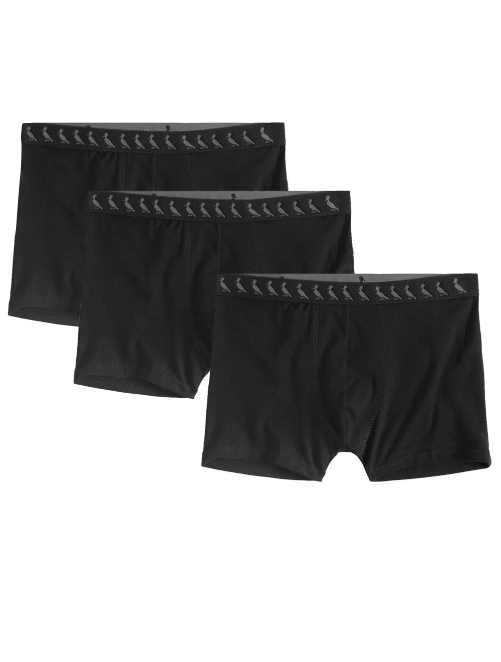 Cueca Reserva Masculina Boxer Mono Woodpecker Cotton Preta Pack 3UN