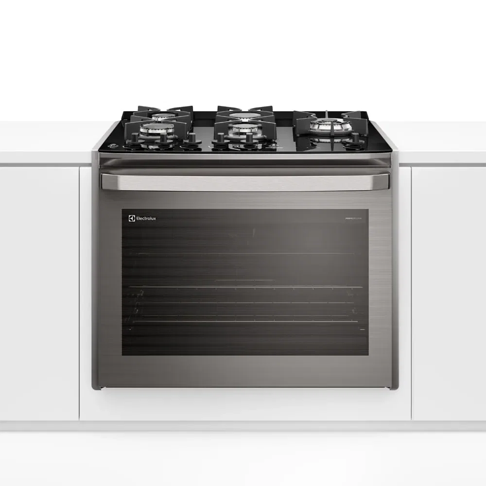 Fogão de Embutir 5 bocas Electrolux Cinza Experience Mesa Vidro, Grill e PerfectCook360 (FE5EG) — imagem 1