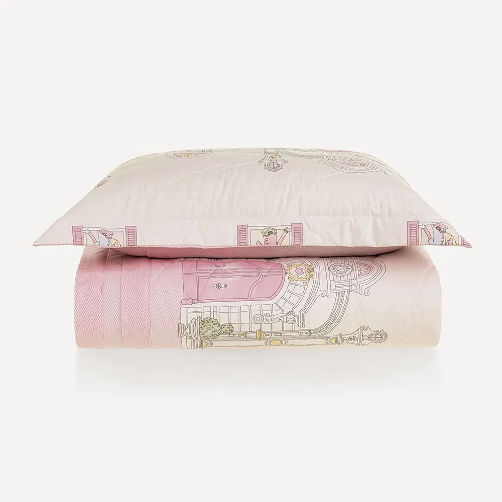 Colcha Infantil com Porta-travesseiro 200 Fios Flory