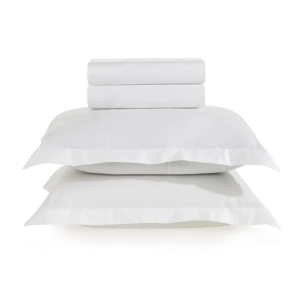 Jogo de cama 300 fios Cetim Bianco Branco