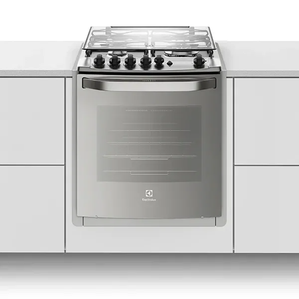 Fogão 4 Bocas de Embutir Electrolux Prata com Grill e Tripla Chama (56EXT) — imagem 1