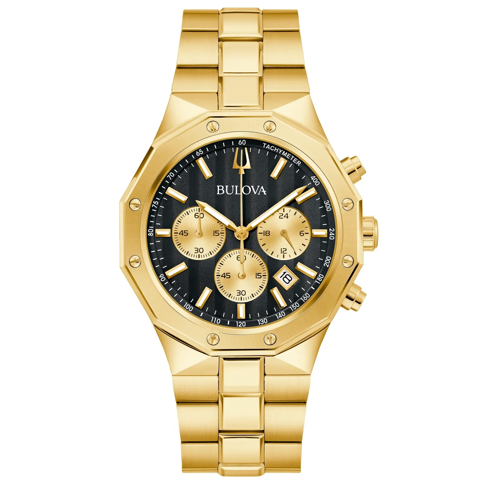 Relógio Bulova Prestige Masculino Aço Dourado 97B232N