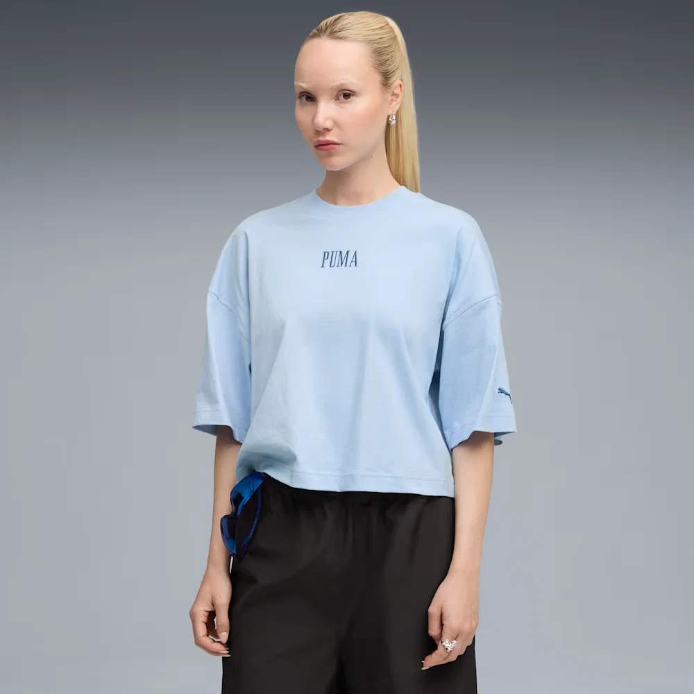Camiseta Oversized Premium Essentials Graphic Feminina — imagem 1