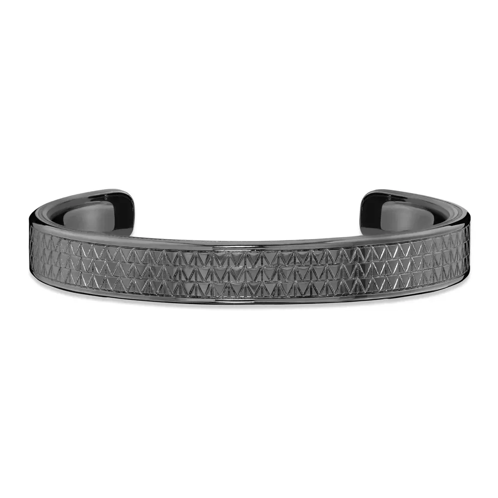 Pulseira Forza em Prata 925 com Ródio Negro — imagem 1