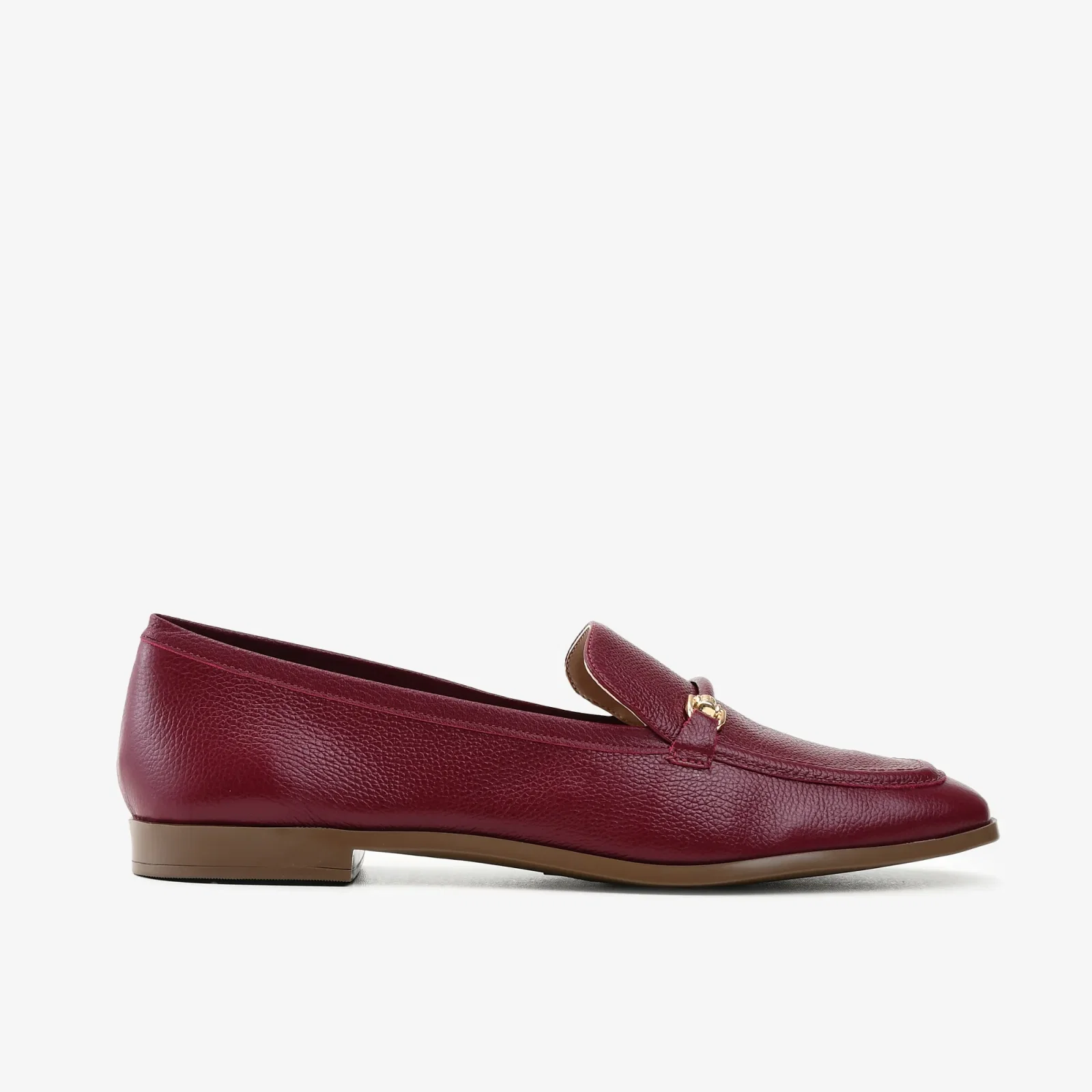 Loafer Vinho Dark Cherry Couro