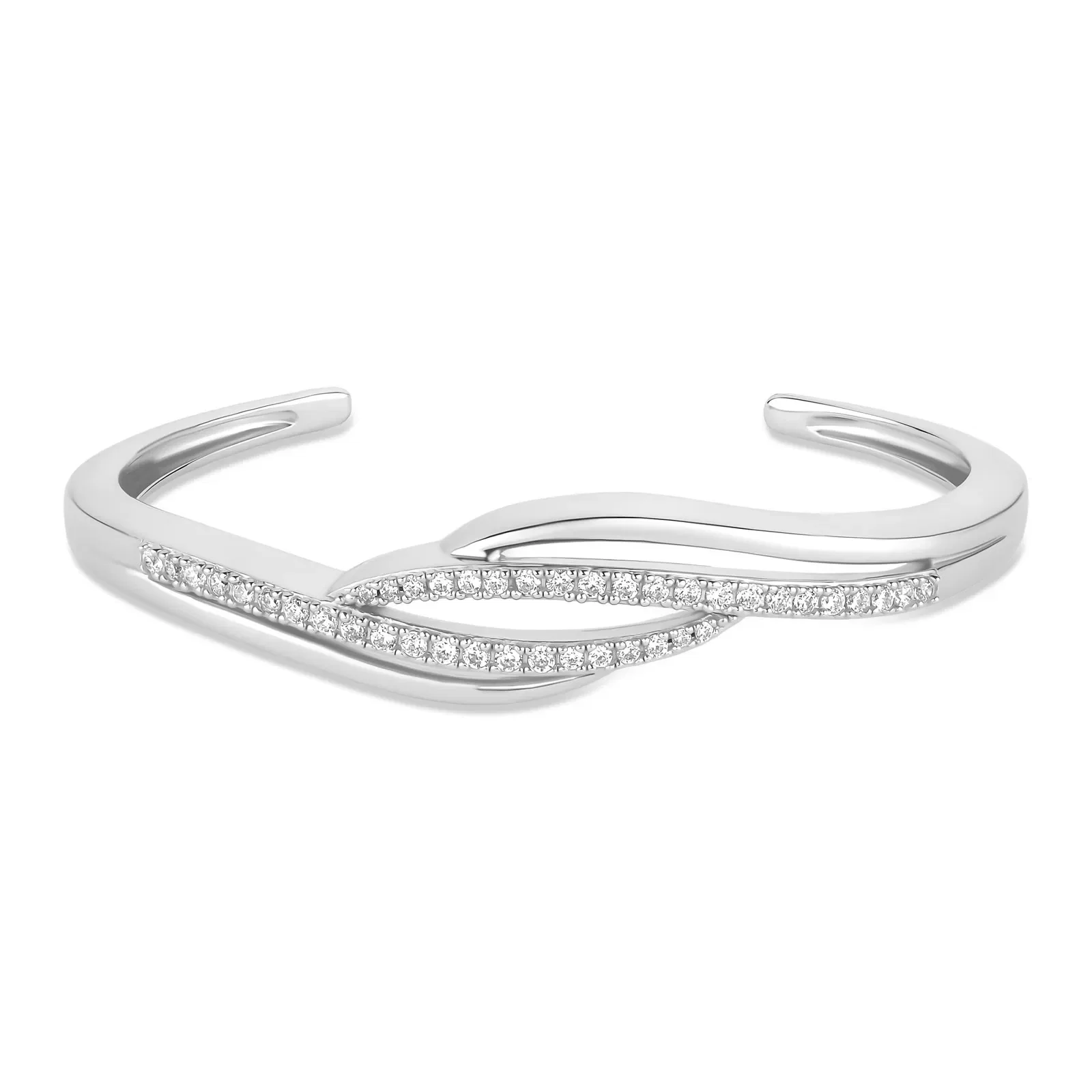 Bracelete Life I em Prata 925 com Pedras Incolores — imagem 1