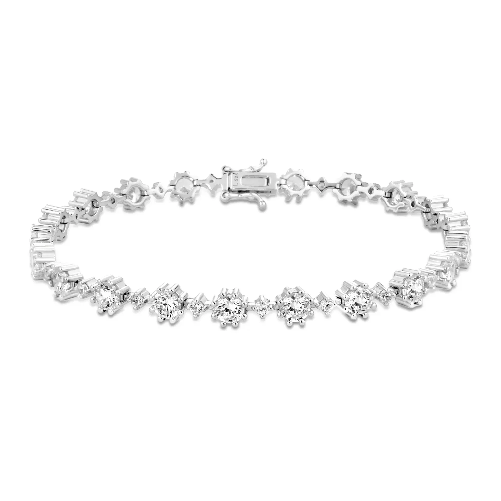 Pulseira Life Shine em Prata 925 com Pedras Incolores — imagem 1