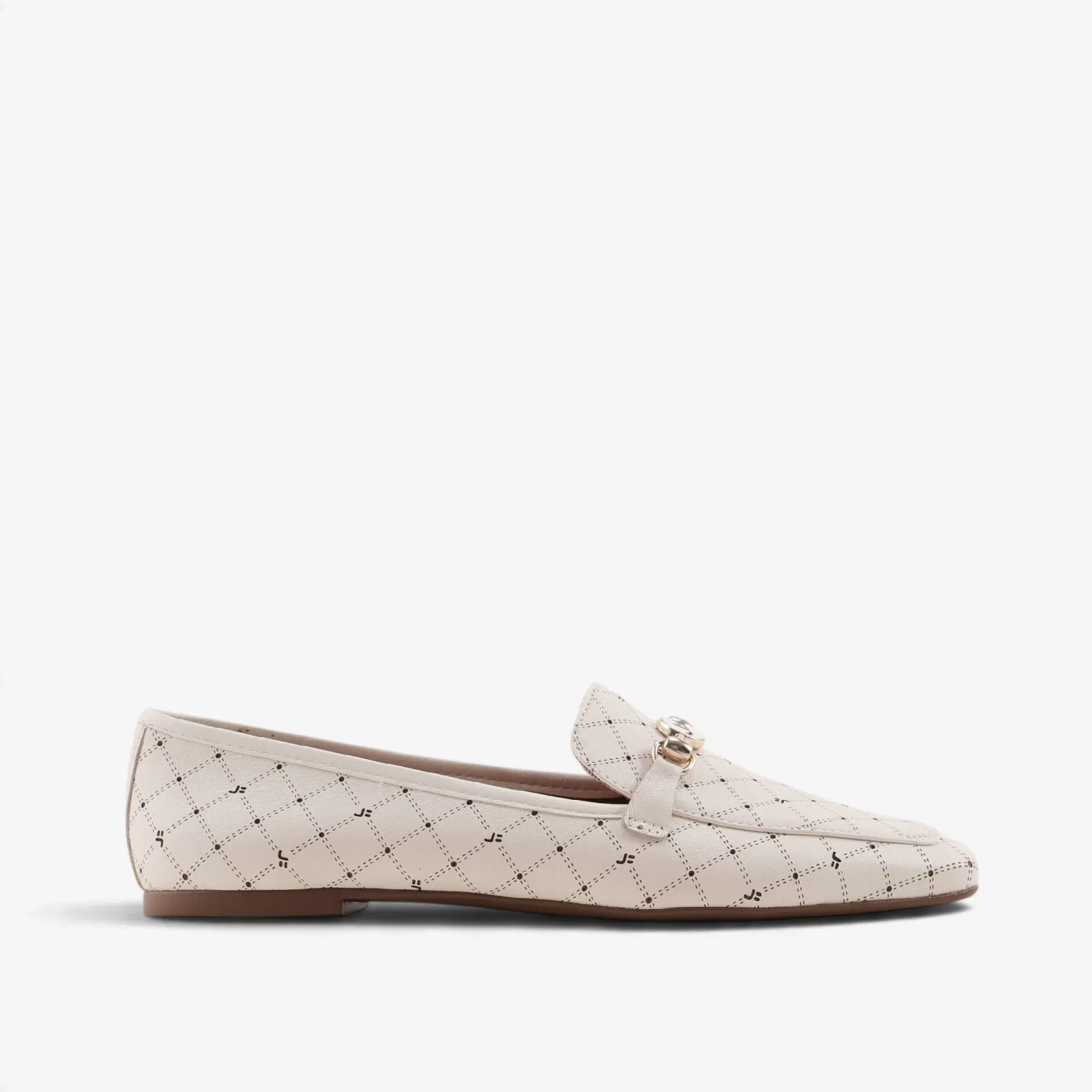Loafer Monograma Off White Couro