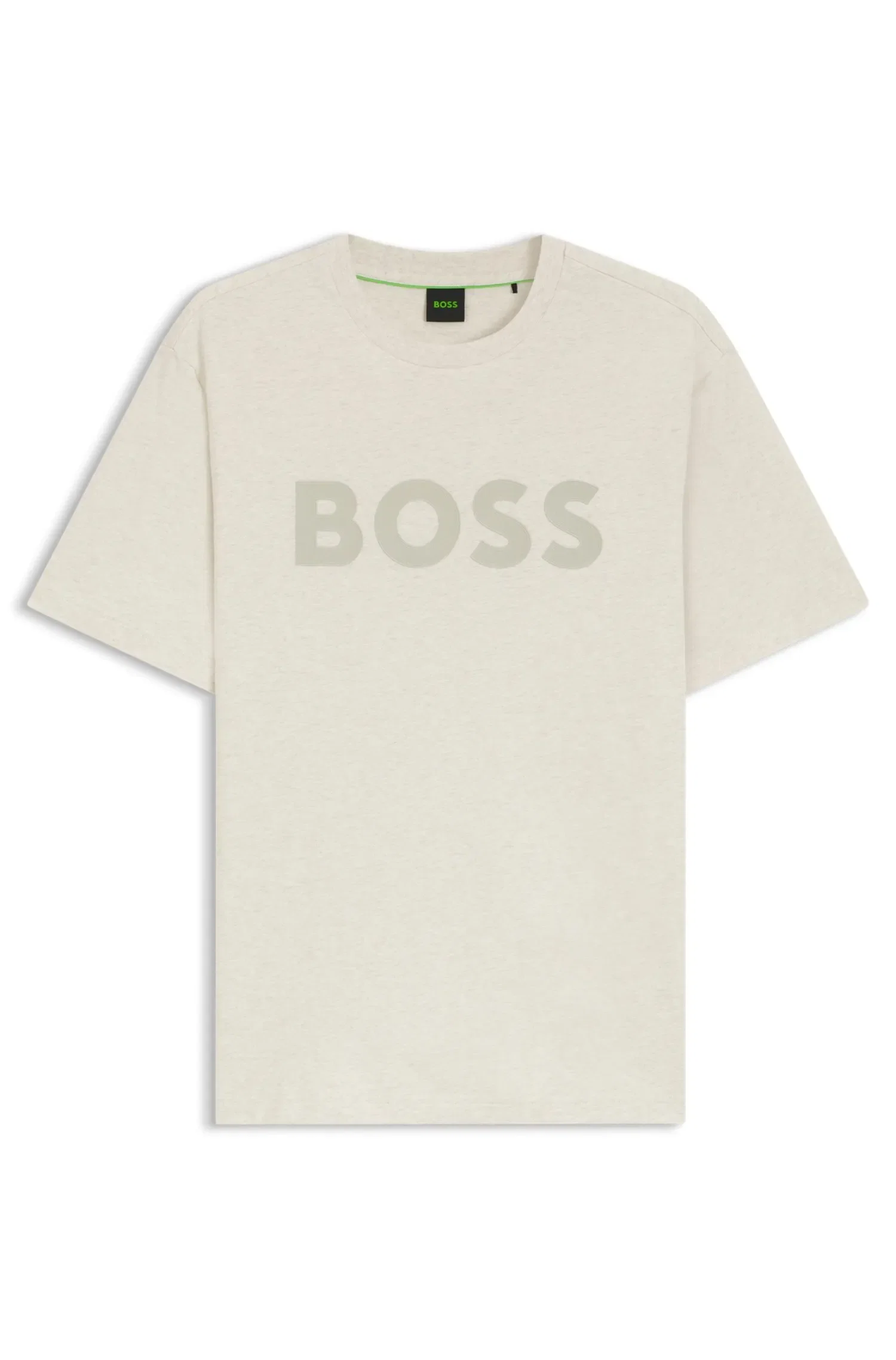 Camiseta Em Algodão Com Logo Em Tom Sobre Tom — imagem 1