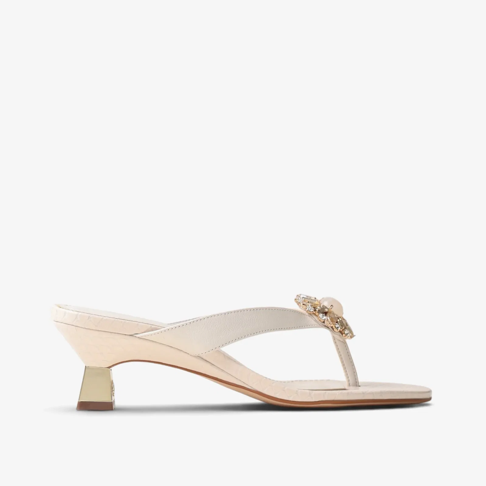 Tamanco Mineral Off White Prisma Couro