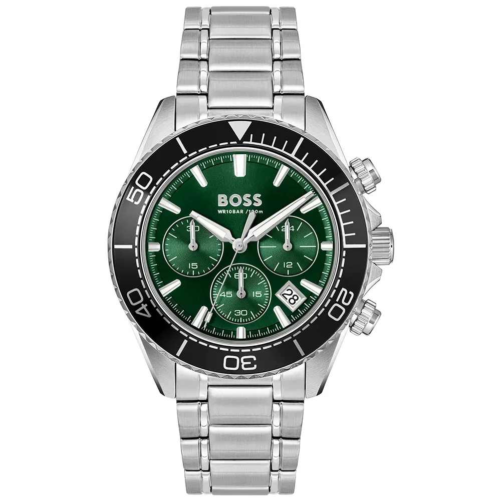 Relógio Boss Sealiner Masculino em Aço Prateado 1514321