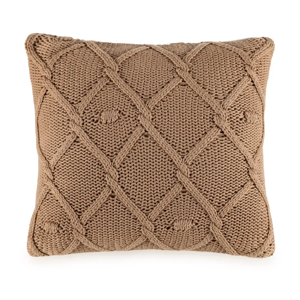 Almofada de Tricot 40cm x 40cm Serenza Mandorle