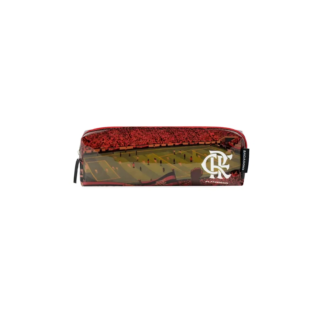 Estojo Escolar Pequeno Flamengo Estádio Vermelho