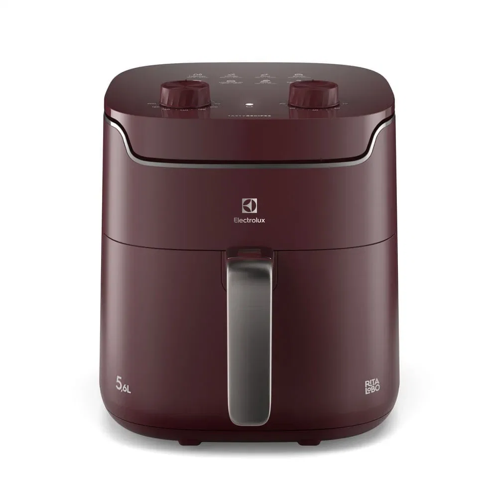 Air Fryer Electrolux p/ Rita Lobo 5,6L Vermelha Escura Efficient Economia de Energia 1400W (EAF41) — imagem 1