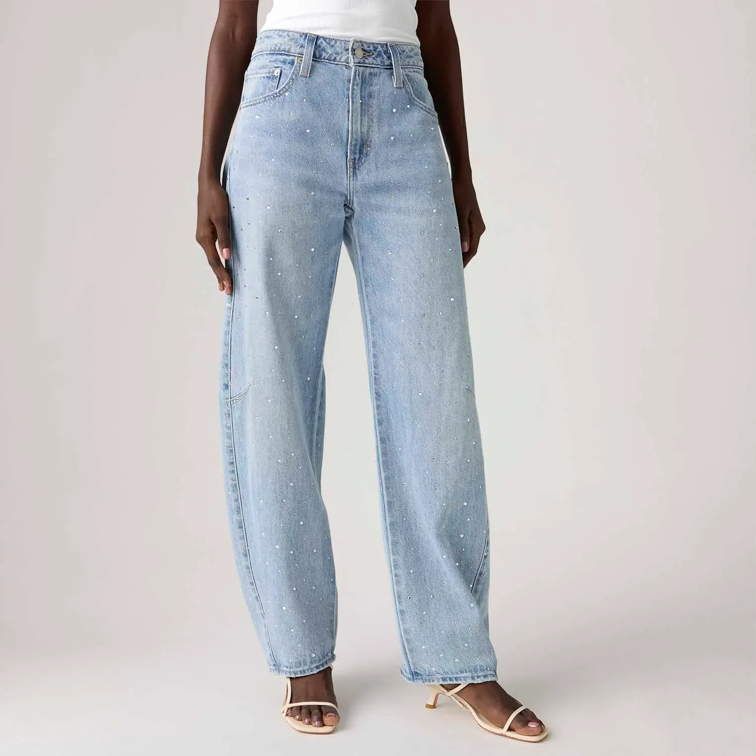 Calça Jeans Levi's® Baggy Dad Barrel Lavagem Clara — imagem 1