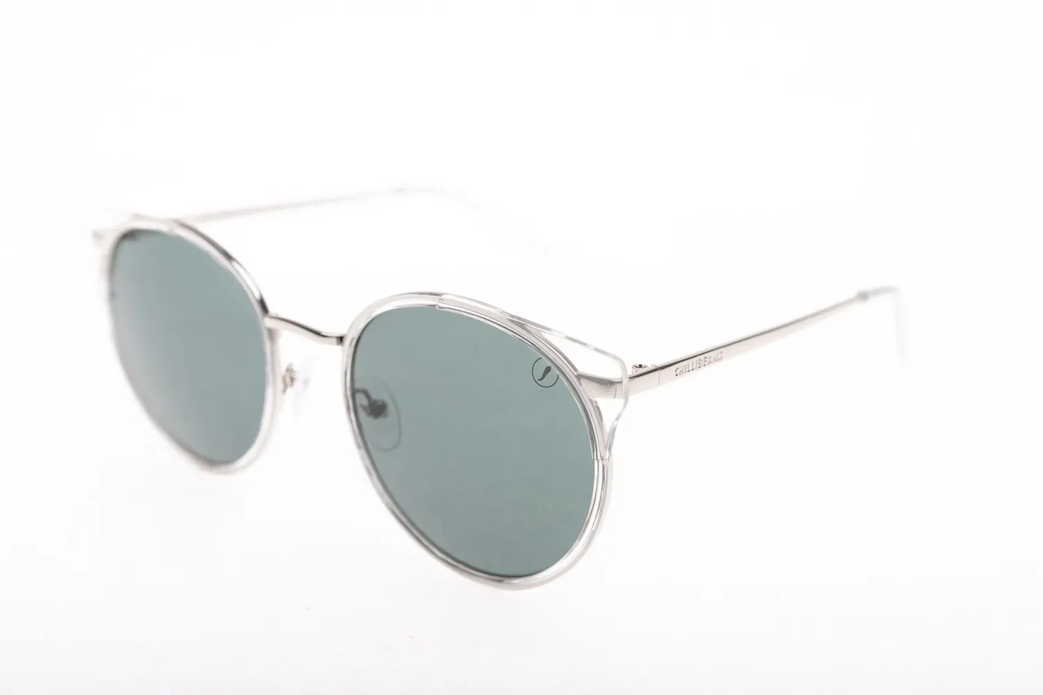 Óculos de Sol Feminino Chilli Beans Fashion Redondo Prata — imagem 1
