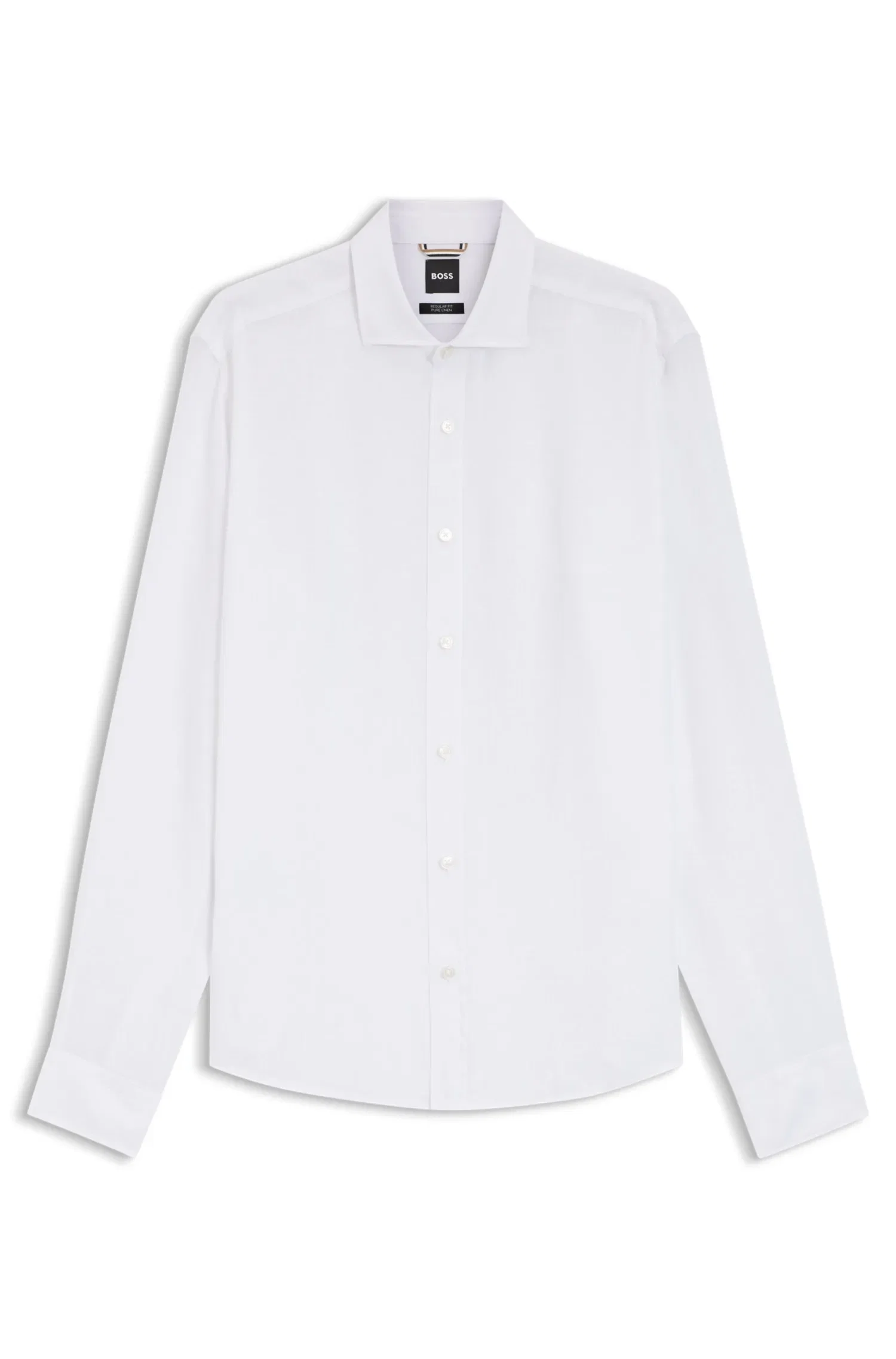 Camisa Regular Fit Em Linho Lavado — imagem 1
