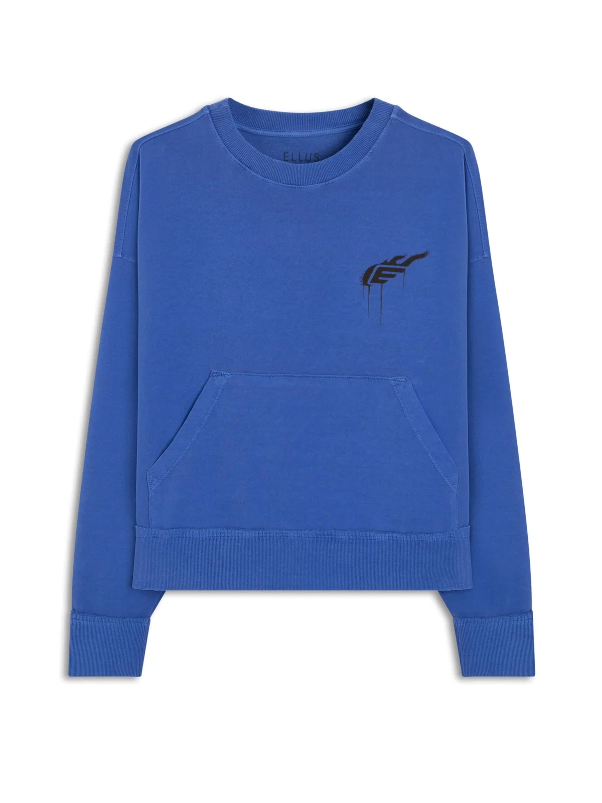 Moletom Washed Easa Fire Azul Bic