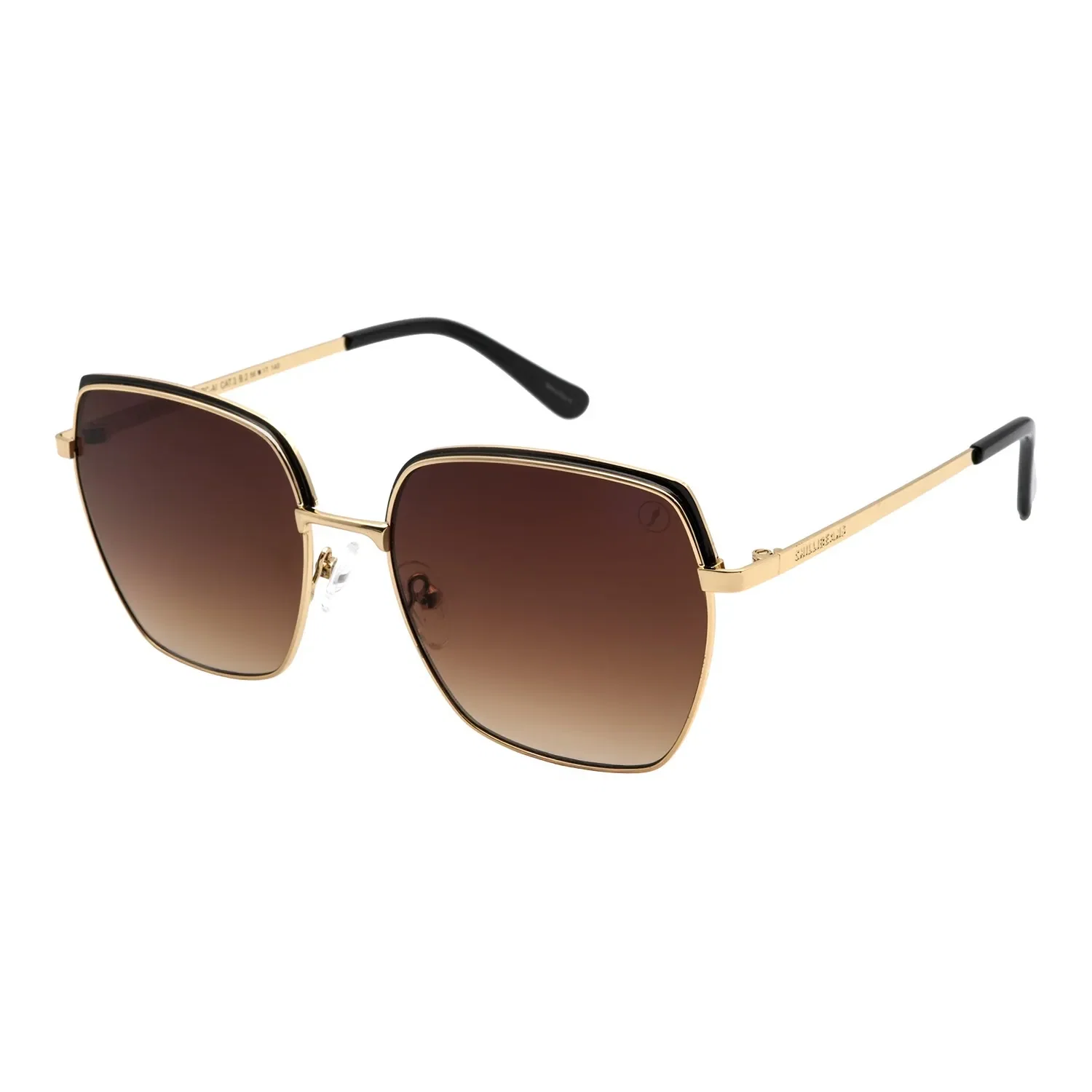 Óculos de Sol Feminino Chilli Beans Quadrado Degradê Marrom — imagem 1