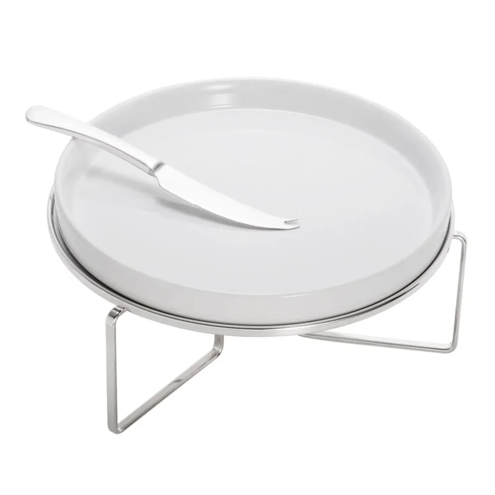 Rechaud em Cerâmica para Queijo Brie com Faca em Inox 27cm Wolff