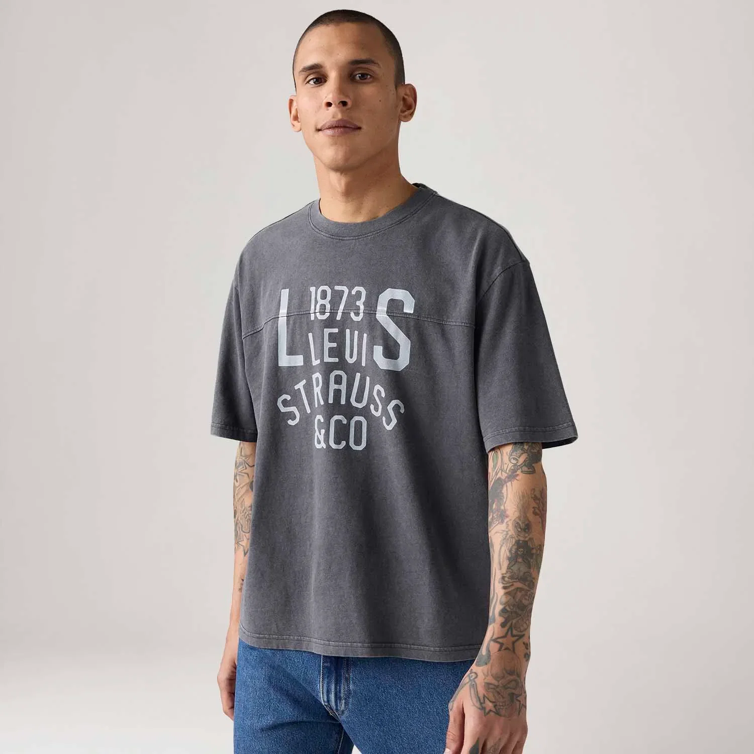Camiseta Levi's® Lockwook Practice Preta Manga Curta — imagem 1