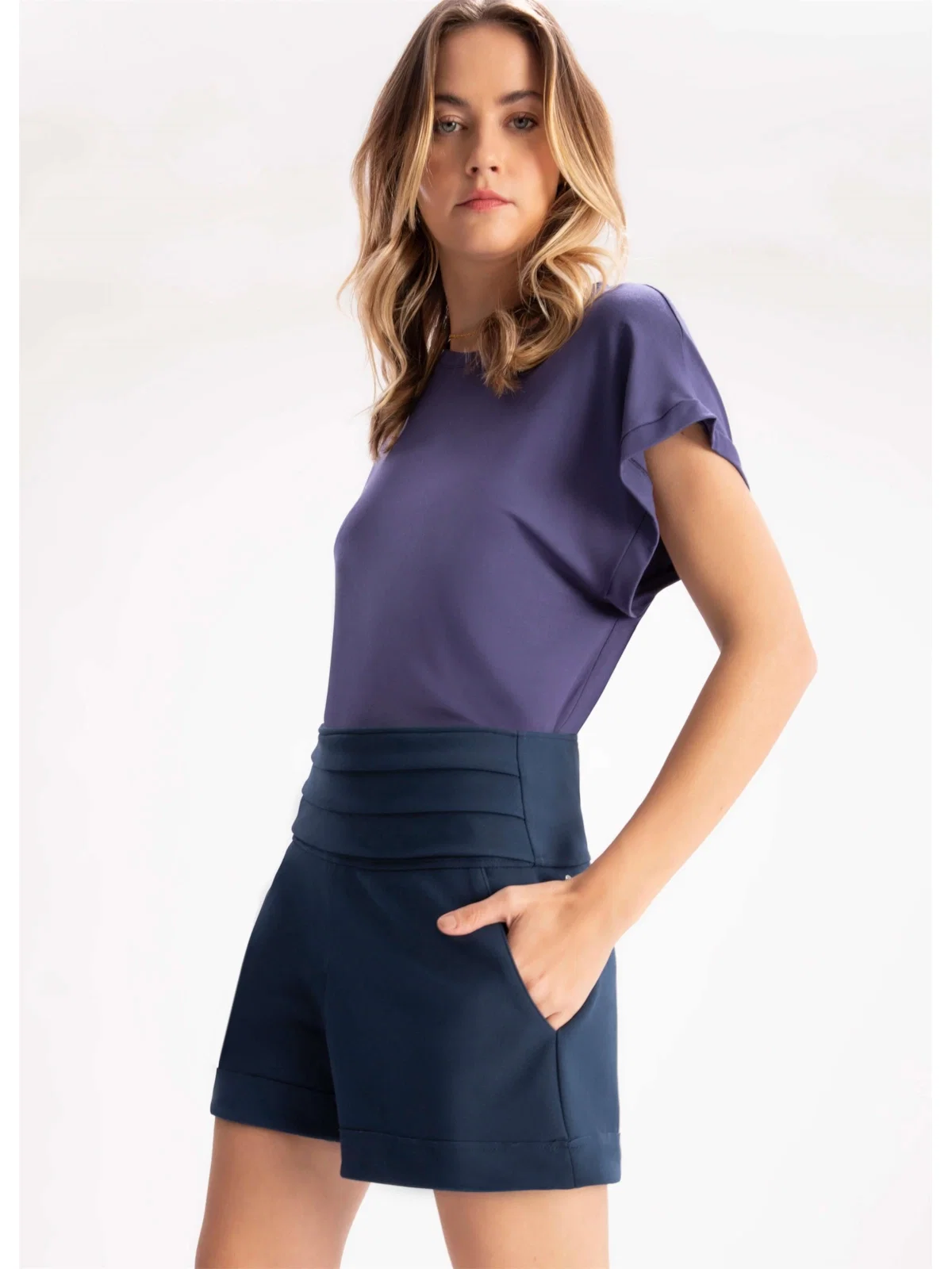 Short Scuba Azul Claro