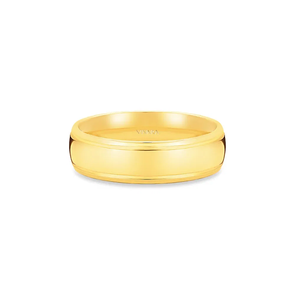 Aliança Love Me em Ouro Amarelo 18k