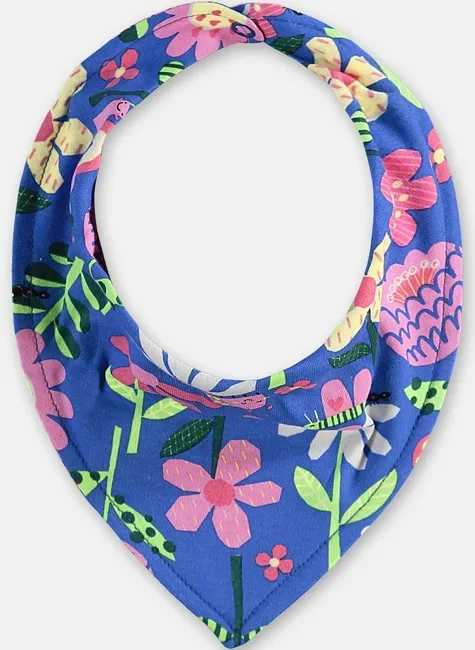 Babador Bandana para Bebê Menina em Suedine Essentials (Azul) Up Baby