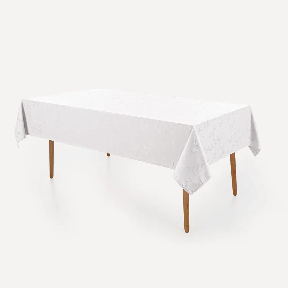 Toalha de Mesa Retangular 8 lugares Easy Wash Veríssimo Branco