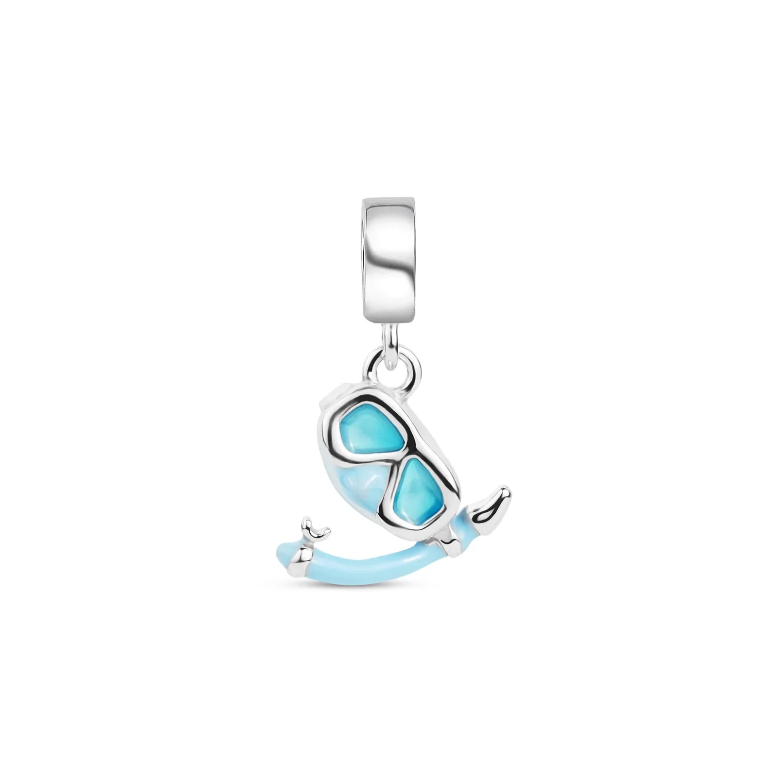 Pingente Life Viagens Óculos Nata em Prata 925 com Esmalte — imagem 1