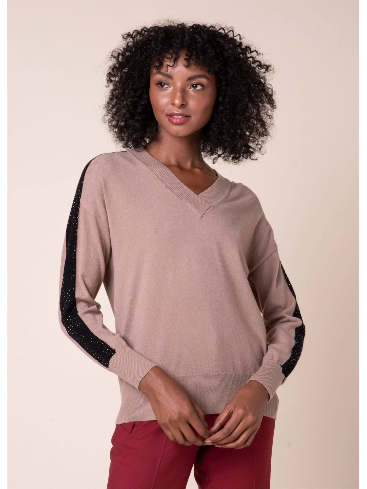 Tricot Faixa Pedrarias Caqui