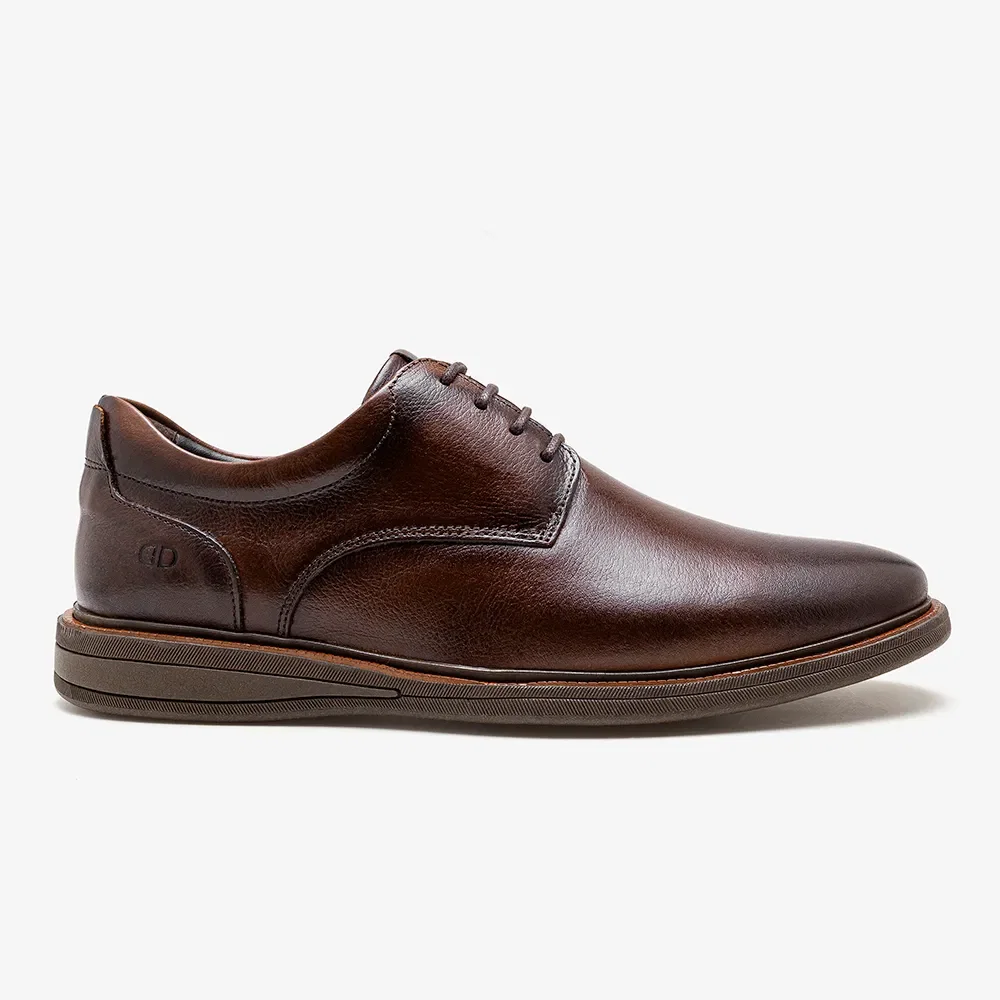 Sapato Masculino Bay Mogno Couro
