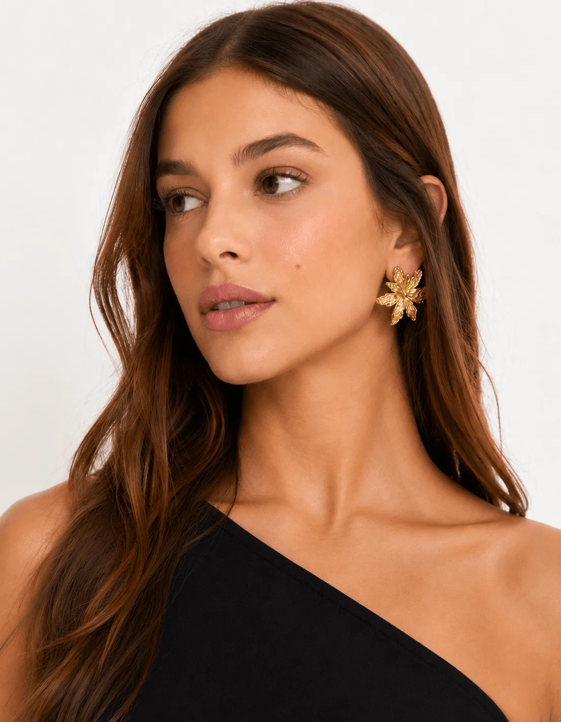 Brinco Flor - Dourado