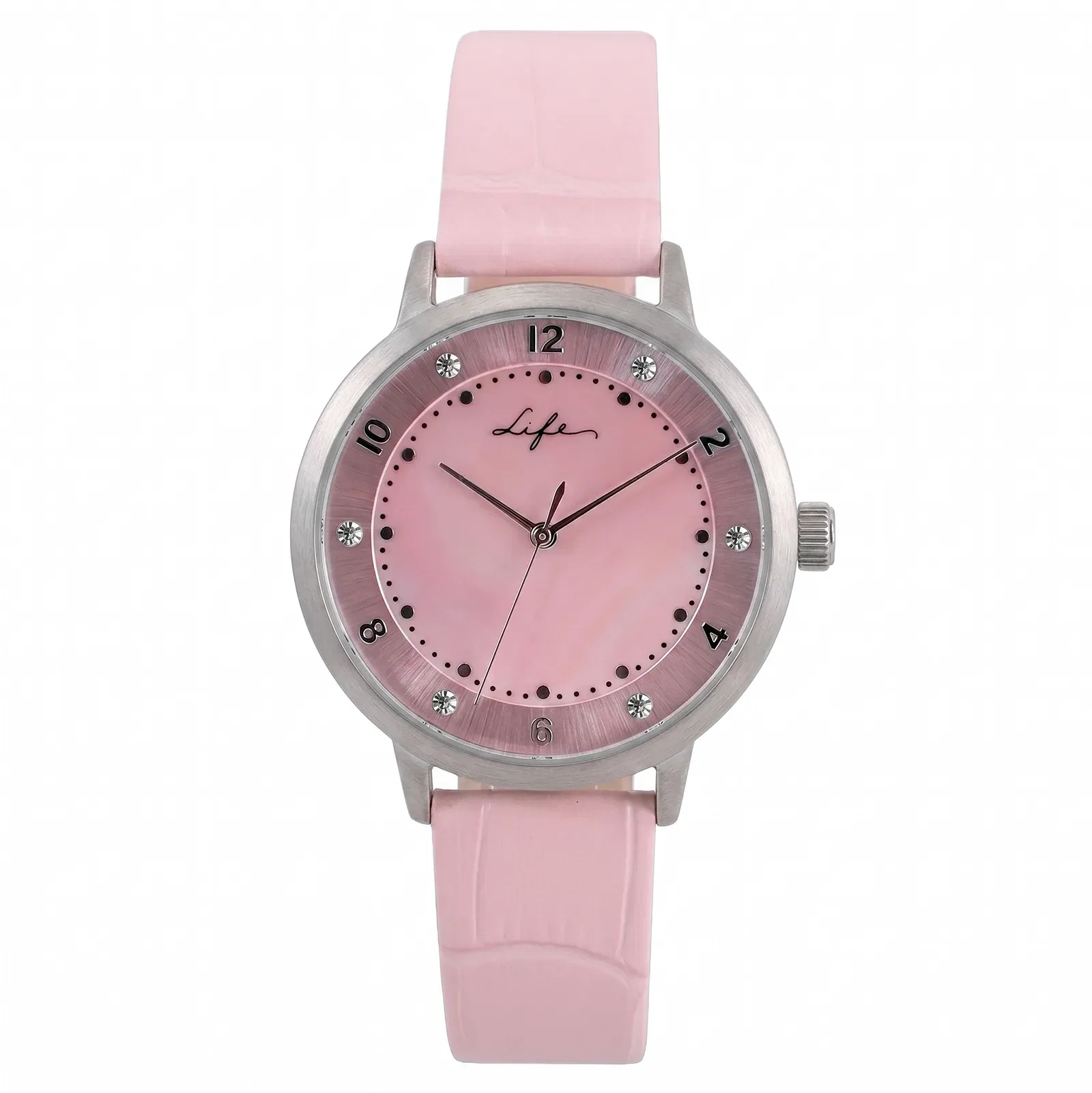 Relógio Life Feminino em Couro Rosa — imagem 1