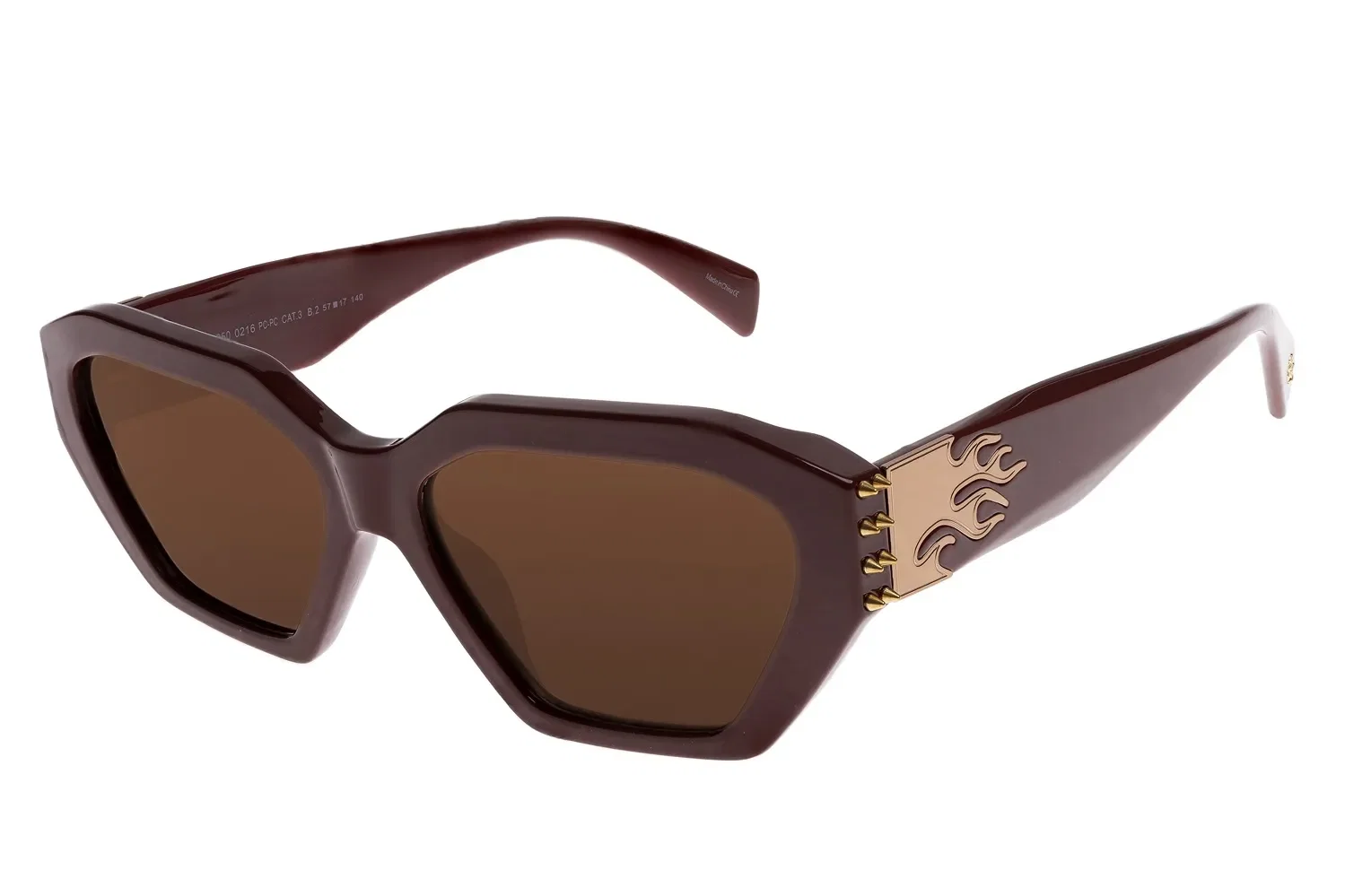 Óculos de Sol Feminino Xamã Quadrado Trend Vermelho — imagem 1